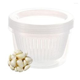 Storage Bottles Onion Keeper For Freezer Spacious Garlic Container Freezer-Safe Containers Double Layer Vegetables Sealed Chopped