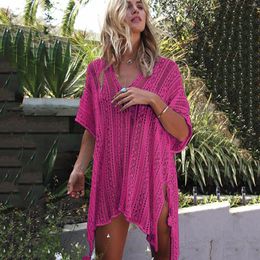 Women's Swimwear Cover Up Crochet Lace Bikini Swimsuit Knit Dress Swim For Women Kimono