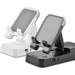 Cell Phone Stand with Wireless Bluetooth Speaker Charging Function and Anti-Slip Base Adjustable Holder for Home and Outdoors Also As A Unique Ideal Gifts for Men