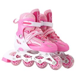 Ice Skates PVC Children's Universal Adult Roller Sliding Runaway Shoes Wholesale 230706