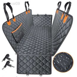 Cover Waterproof Pet Dog Carriers Travel Mat Hammock For Small Medium Large Dogs Car Rear Back Seat Safety Pad HKD230706