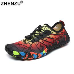 Hiking Footwear 2022 New Beach Aqua Water Shoes Men Kids Boys Quick Dry Women Breathable Sport Sneakers Footwear Barefoot Swimming Hiking Gym HKD230706