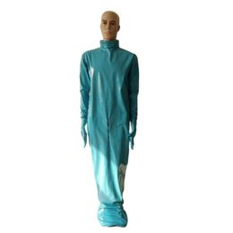 Pvc faux leather Sexy Unisex Fetish Zentai bodysuit Mummy Bag bodybag Stage Props Adult Fancy Dress without hood