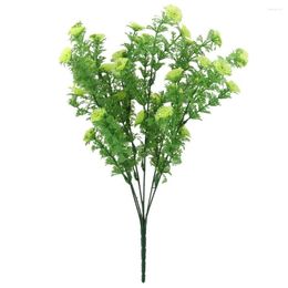 Decorative Flowers 1x Artificial Plastic Green Leaves Grass Plant Home Decoration 37cm Height