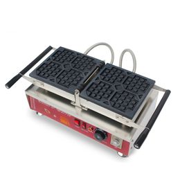 Food processing commercial small square electric liege waffle maker baker machine