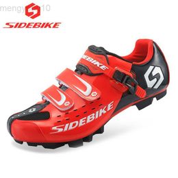 Cycling Footwear Sidebike MTB cycling shoes cycling athletic professional Cycling shoes pedal self-lock shoes and bicycle pedal for men HKD230706