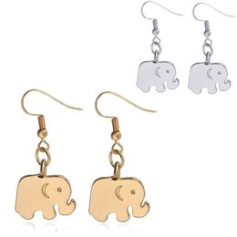 Dangle Chandelier New 19X14Mm Alloy Elephant Drop Earrings For Women Ladies Gold Sier Ear Hook Fashion Delivery Jewellery Dhg83