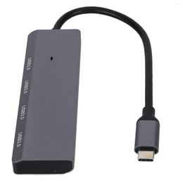 Hub 4 USB3.0 Port Aluminum Alloy Lightweight 5Gbps Fast Heat Dissipation USB Splitter For PC