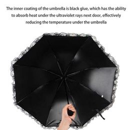 Umbrellas Women Windproof Sunshade Parasol Girls Anti-UV Waterproof Umbrellas Portable Travel Men Sombrilla Fashion Folding Rain Umbrella