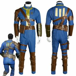 FO Nate Cosplay Costume Vault #111 Jumpsuit Uniform Sole Survivor Suit303x