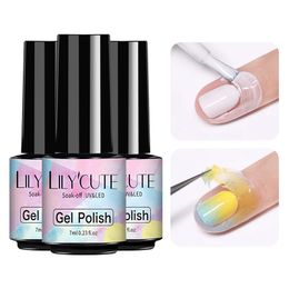 Nail Gel LILYCUTE 57ml Peel Off Latex Antifreezing Cuticle Nail Skin Protector Top Base Matte Coat OdorFree Nail Polish Nail Art Latex 230706