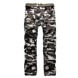 mens new arrival camo pants stylish slim elastic waist trousers navy blue green black camouflage size 2840 with high quality jeans1519