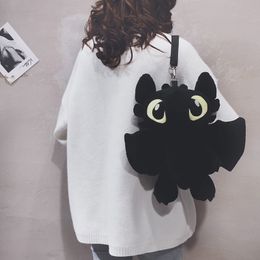 Plush Backpacks How To Train The Dragon Plush Backpack Hide The World Toothless Lovely Plush Toys Anger Of Light Cartoon Characters Toys 230705