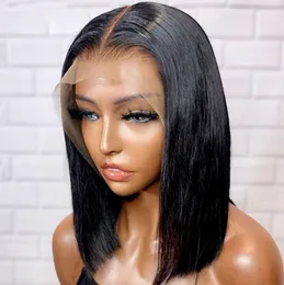 Bone Straight Bob Lace Front Wig 13x4 Lace Frontal Wigs For Women Brazilian Short Bob Wig Lace Front Human Hair Wigs