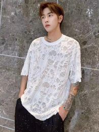 Men's T Shirts AL60580 Fashion Tops & Tees Runway Luxury European Design Short Print Party Style T-Shirts Clothing