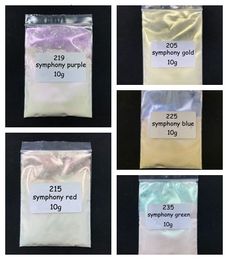 Nail Glitter 10g Pearlescent Pigment White Symphony Mermaid Powder Make UP Eyeshadow Paint Soap Dye Soap Pigment Mica Powder Nail glitter 230705