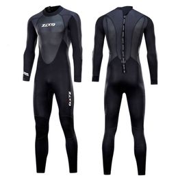 Swim Wear Adults m Full Onepiece Wetsuit Back Zipper Couple Long Sleeve Neoprene Diving Suit for Kayak Surf Swimming S4XL 230706