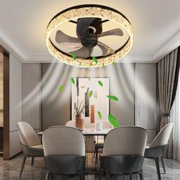 Led Ceiling Fan With Light DC Motor 6-Speed Timing Fan Ceiling Loft Remote Control bedroom living room Decor Fan With Lamps