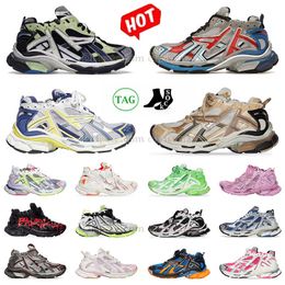 track Runner 7.0 hike Shoes Paris Womens Mens vintage Sneakers Black White Pink yellow blue red green brand dhagte hiking Jogging 7s sports running Trainers eur36-45