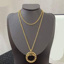 20 stil guldpläterade halsband Designer varumärke Pearl Diamond Chain Kvinnor Smycken Gift