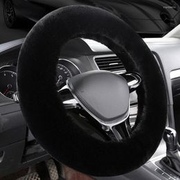 Steering Wheel Covers Car Case Winter Warm Soft Short Plush Styling Universal Interior Accessories Car-styling Size 38CM