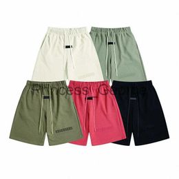 Mens Shorts Mens shorts essen Designer Unisex Shorts Letter Printed Sports essentail Shorts Casual Sports Loose Oversize Style Drawstring Knee Length Shorts Size S