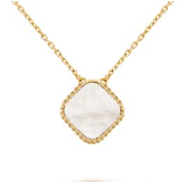 New Classic Elegant 4/Four Leaf Clover locket Necklace Fashion Pendant Necklaces for women Designer Jewellery choker necklace 18K Plated gold wedding gift