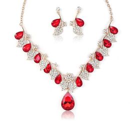 New Necklace Ethnic Style Jewellery Set Collar Chain Women's Droplet Shape 230628