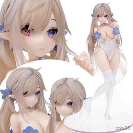 Action Toy Figures Anime Figure full Pure White Elf cute Girl Anime Sexy Girl PVC Action Figures Adult Collection Model Toy doll gifts R230706