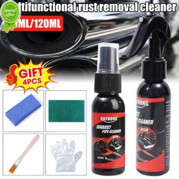 New 30/120ml Rust Remover Cleaner Car Motorcycle Exhaust Pipe Refurbishment Rust Converter Antioxidant Cleaner Rust Removal Tool