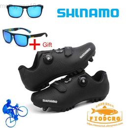 Cycling Footwear 2022 New Cycling MTB Shoes Men Sports Route Cleat Road Dirt Bike Speed Flat Sneaker Racing Women Bicycle Mountain Spd Biking HKD230706