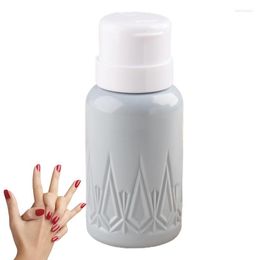 Storage Bottles Pump Bottle Dispenser Empty Nail Remover Press Type Coordinated Colour Container For Salon Home And