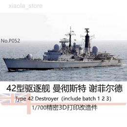 Model Set 1/700 Modern British Navy Type 42 Destroyer 3D Printed Precision Modified Parts Ship Warship Toy Ship Model Hobby Toys HKD230706