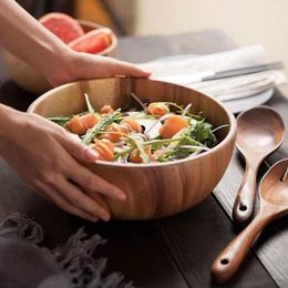 Bowls 3pcs Salad Stirring Supplies Mixing Fork Set Smooth Surface Round Edge Polishing Treatment Wear-resistant Bowl