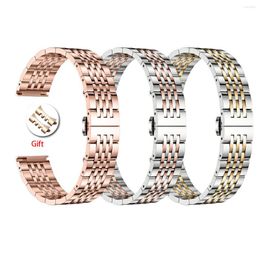 Watch Bands Band Stainless Steel 12/13/14/15/16/17mm Butterfly Clasp Strap 18/19/20/21/22/23/24mm Bracelet Replacement Belt