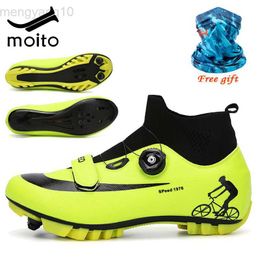 Cycling Footwear Winter Men MTB Cycling Shoes high-top Road bike Sneakers Sapatilha Ciclismo women Professional Self-Locking Bicycle Shoe size 47 HKD230706