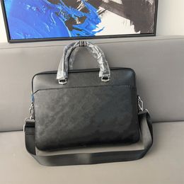 Designer Briefcases Men Tote Luxury Women Handbag Ladies Shoulder Bags Brown FLOWER Letters Leather Crossbody