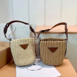 NEW Women Straw Bags Knitting Shopping Bags High-capacity Shopping Bag Bohemian Beach Style Handbags Casual Totes Crossbody Shoulder Tote