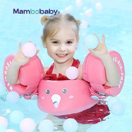 Sand Play Water Fun Mambobaby Non-Inflatable Water Floats Ring Aid Vest With Arm Wings Baby Swimming Training Float Swim Trainer For Kids 3~8 Years 230706