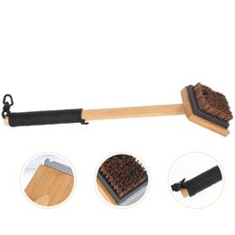 BBQ Grills Outdoor Bbq Brush No Scratch Cleaning Portable Gas Grill Wood Scraper Tool Accessories 230706