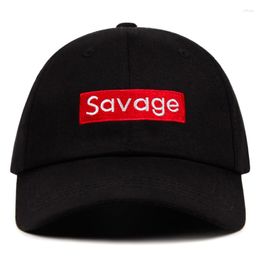 Ball Caps Savage Baseball Cap Embroidery Men Dad Hat Cotton Bone Women Snapback Hip Hop Sun Fashion Style Kpop