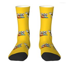 Men's Socks Novelty Game Cartoon Cuphead Mugman Dress Unisex Breathbale Warm 3D Print Crew