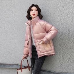 Women's Trench Coats Drop Winter Women's Cotton-padded Jacket Short Bakery Coat