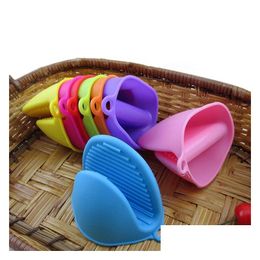 Other Bakeware Sile Oven Glove Clip Cake Heat Resistant Non-Slip Hand Convenient Microwave Mitt T3I0150 Drop Delivery Home Garden Ki Dhxlb