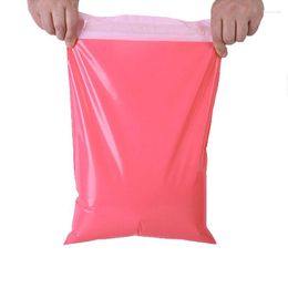 Storage Bags Relcheer Pink Clothing Courier Plastic Logistics Express Packaging Pockets Box Bag Mailing PackBags Customized Logo
