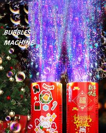 Novelty Games Fireworks bubble machine on the ground electronic automatic landing Spring Festival gift Year toys 230706