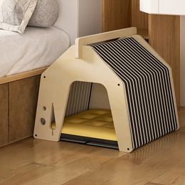 Christmas Cat Nest Pure Solid Wood Multi-layer Winter Warm Cat House Cat Climbing Frame