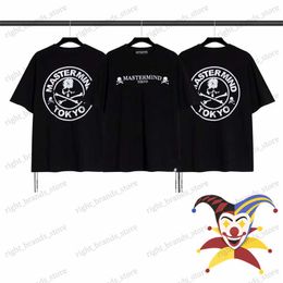 Men's T-Shirts Mastermind TOKYO T-shirt Men Women T Shirt Tearing Skull Print Tee MMJ Tops T230707