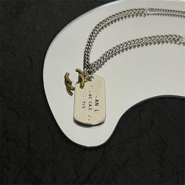 20 style C-Letter ccity gold Cuban Link Chain Pendant Necklaces Brand Designer Necklaces for Women man Party Choker Jewellery Accessories 38623