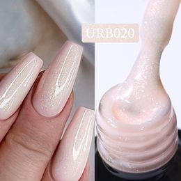 Nail Polish UR SUGAR 7ml Milky Jelly White Glitter Rubber Base Gel Polish Pink Nude Colour Soak Off UV LED Selfleveling Gel Varnish Manicure 230706